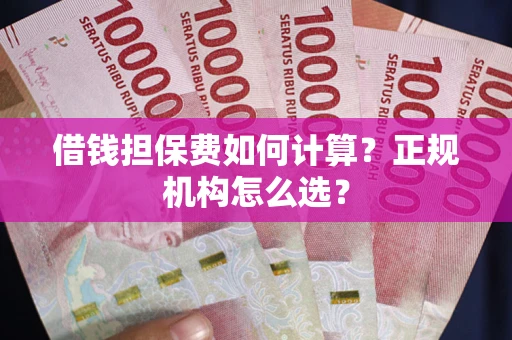 济南借钱担保费如何计算？正规机构怎么选？