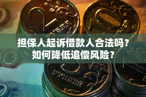 济南担保人起诉借款人合法吗？如何降低追偿风险？