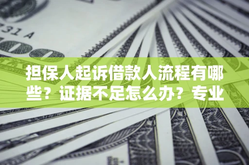 济南担保人起诉借款人流程有哪些？证据不足怎么办？专业律师解答