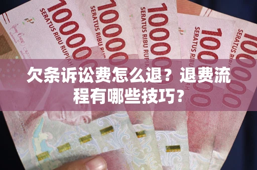 济南欠条诉讼费怎么退？退费流程有哪些技巧？