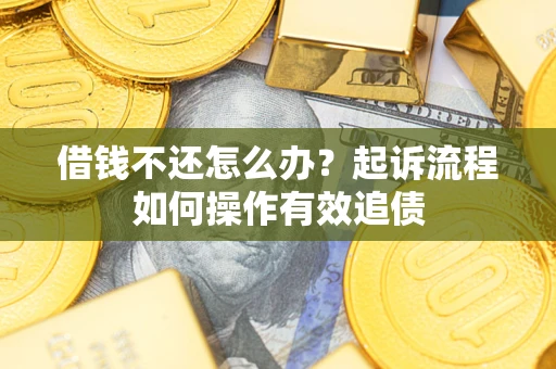 济南借钱不还怎么办？起诉流程如何操作有效追债