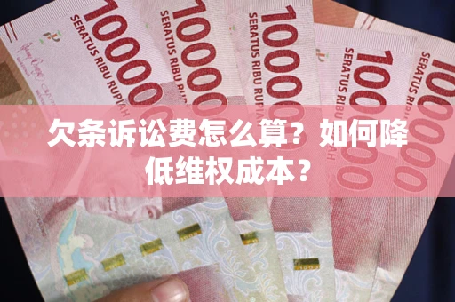济南欠条诉讼费怎么算？如何降低维权成本？