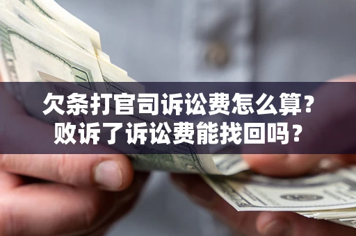 济南欠条打官司诉讼费怎么算？败诉了诉讼费能找回吗？