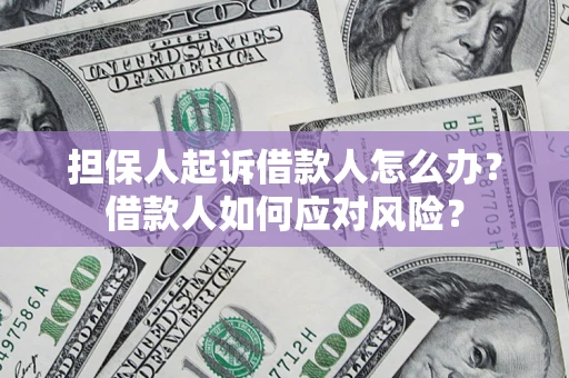 济南担保人起诉借款人怎么办？借款人如何应对风险？