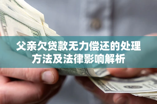 济南父亲欠贷款无力偿还的处理方法及法律影响解析